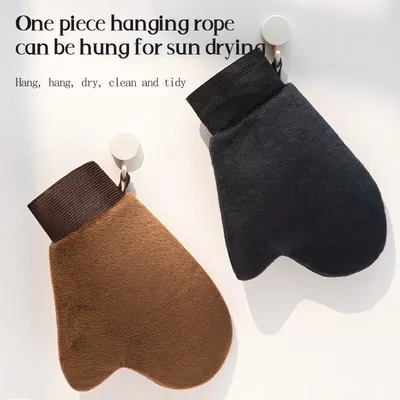Body Lotion Glove Self-Tanning Mitt Double-Sided Prevents Sticky Hands Applicator Quick Dry Flocking