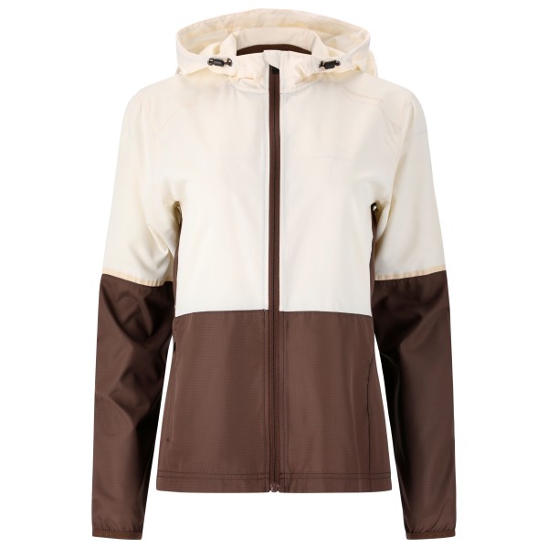 ENDURANCE - Women's Kinthar Jacket with Hood - Laufjacke Gr 44 braun/weiß