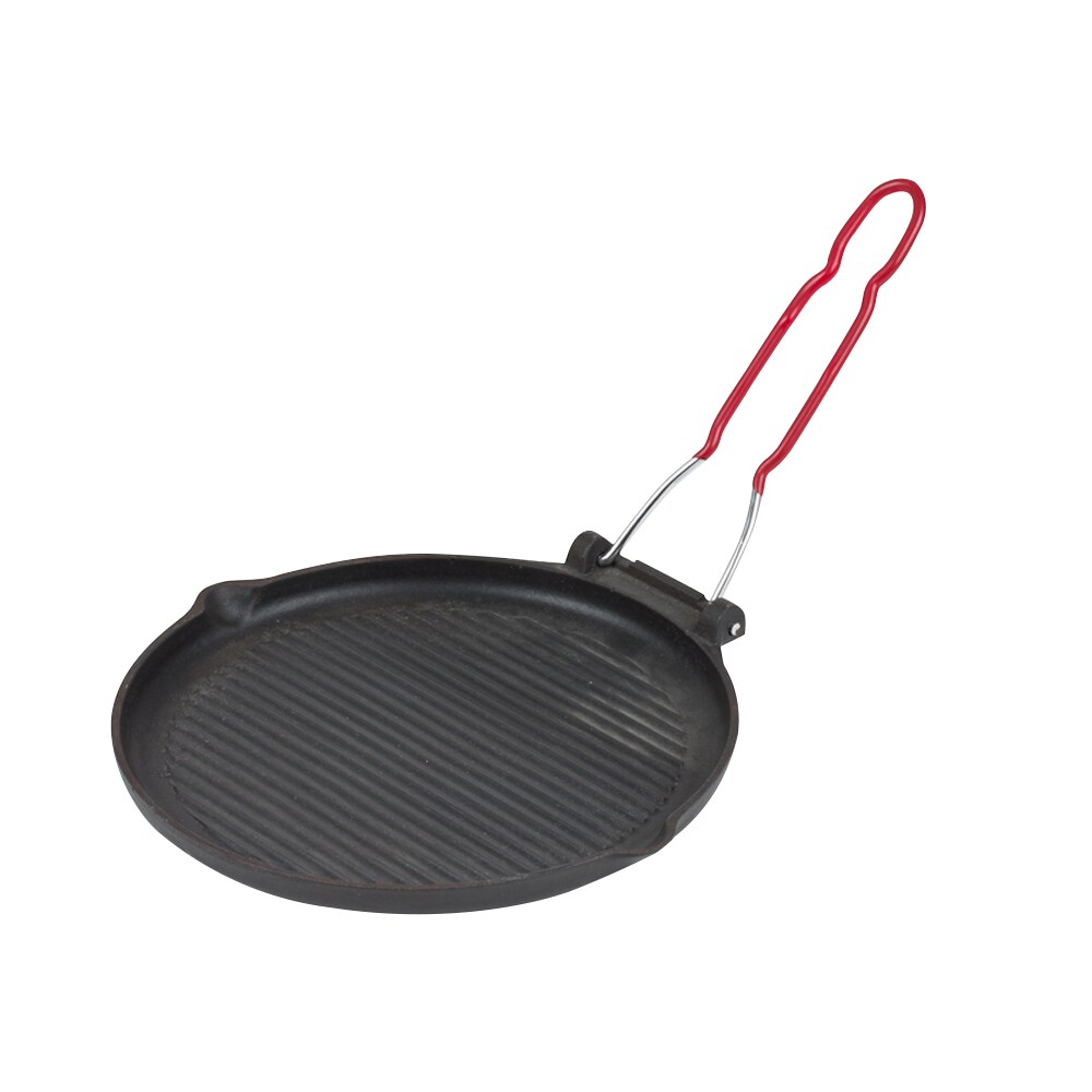 INVICTA Runder Grill in 23cm Schwarz Rund Gusseisen Image
