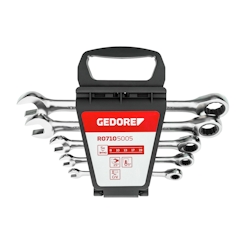 GEDORE red Ringratschenmaulschlüssel Satz SW8-19 mm 5-teilig, R07105005 Image