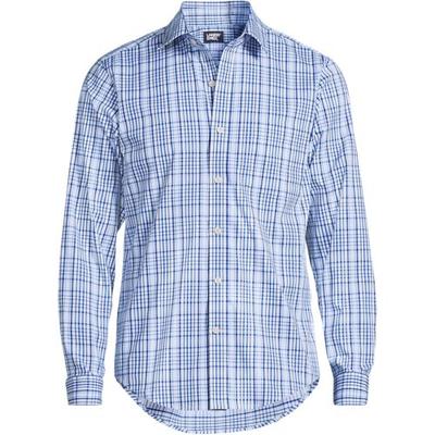 Ultimate Shirt, Traditional Fit, Men, size: 42-44, regular, Blue, Spandex/Polyester, by Lands' End