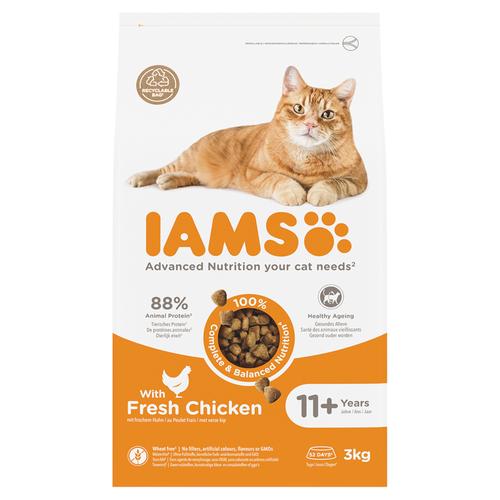 3kg Chicken 11+ Senior Advanced Nutrition IAMS Dry Cat Food