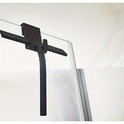 TEMU 1pc Silicone-coated Squeegee Cleaner With Hook - Multipurpose Window Washer Scraper For Living Room, Bathroom, Toilet, Kitchen, Glass Surfaces Image