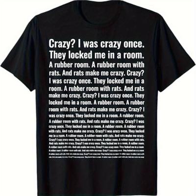 "TEMU Funny "i Used To " Meme T-shirt For Men - 100% Cotton Casual Sports Style Humorous Text Print Tee, Perfect Gift For Dad & , Black, Sizes S-xxxl, Funny T Shirts" Image