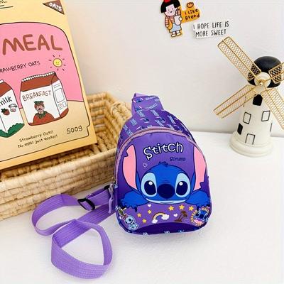 TEMU Stitch Cartoon Coin Purse Crossbody Bag 1pc Cute Casual Versatile Perfect Birthday Christmas Gift Suitable For Home Outdoor Travel Et Image