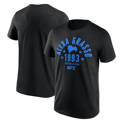 UFC Alexa Grasso Typography Country T-Shirt - Black - Mens Image