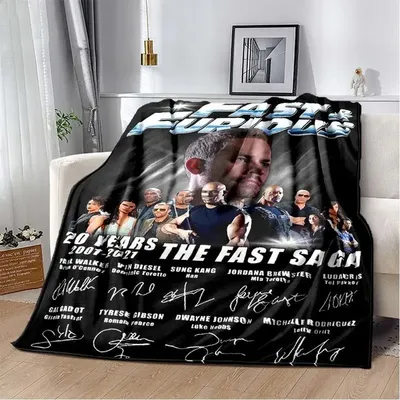 Movie Fast & Furious Flannel Blanket Racing Car Home Decoration Fluffy blanket Bedroom Bed Sofa Travel Camping thermal blanke