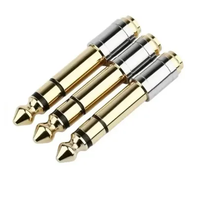 3,5 bis 6,35 Audio-Adapter 6,5 mm auf 3,5 mm Klinkenkonverter männlich weiblich Stecker Image