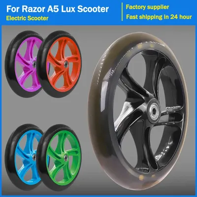 200mm Adult Scooter Wheels for Razor and Adult Kick Scooters with ABEC 7 Bearings Solid Wheels Kick Scooter Wheel Replacement