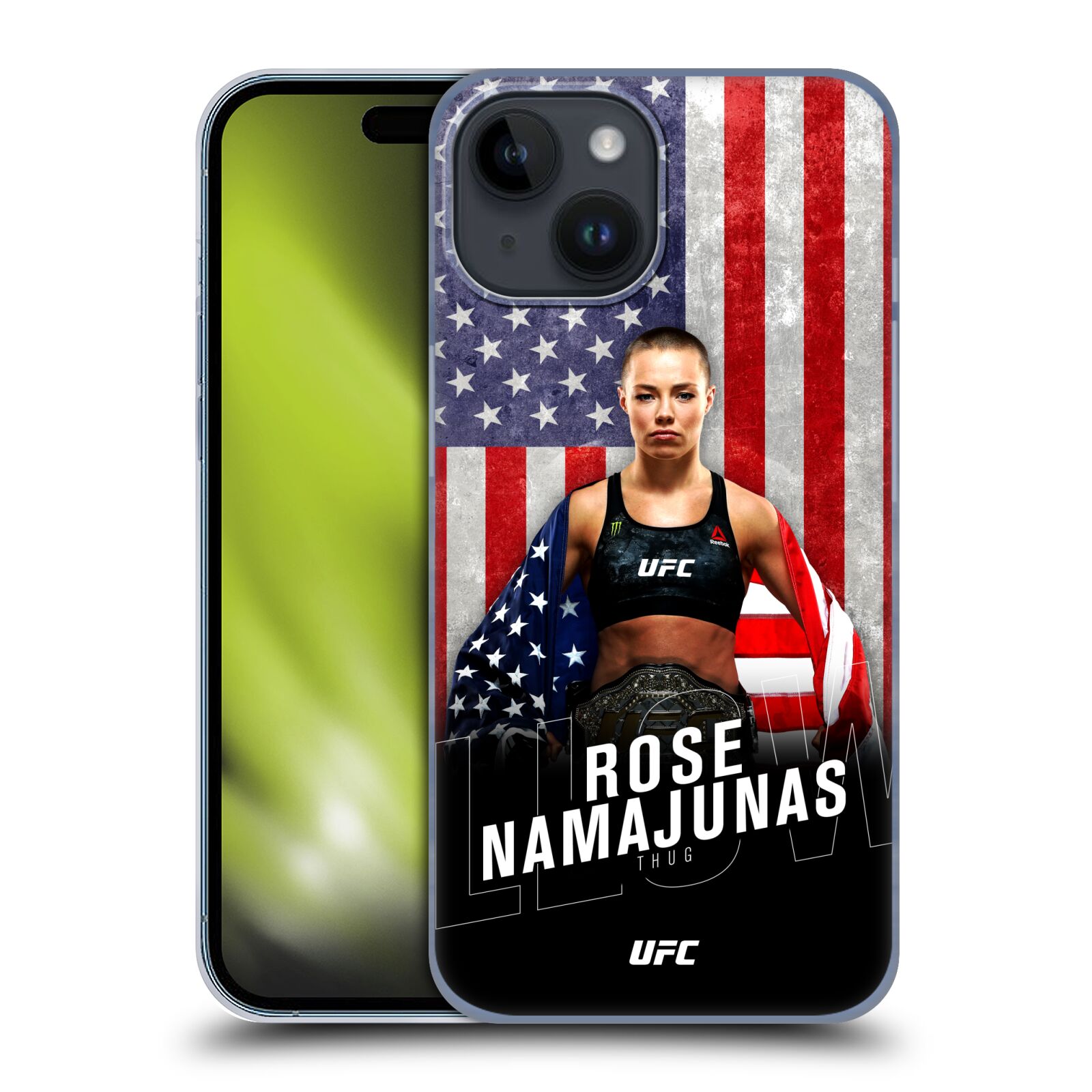 UFC Rose Namajunas US Flag Phone Case - iPhone Image