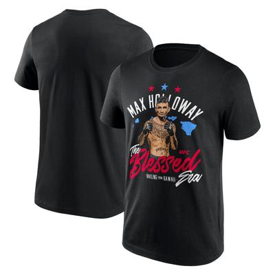 UFC Max Holloway The Blessed Hawaii T-Shirt - Black - Mens Image