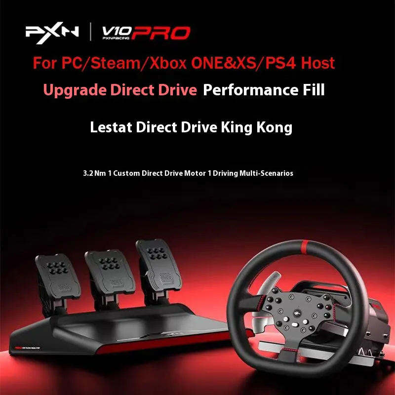 PXN V10 PRO Direct Drive Racing Simulator Game Steering Wheel Euro Truck 2 For PC/Xbox/PS