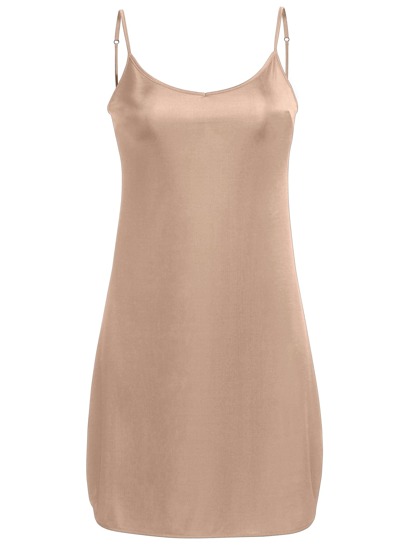 Unterkleid NINA VON C. "Unterkleid", Damen, Gr. 36, Normalgrößen, braun (camel), 81% Viskose, 19% Polyester, unifarben, Kleider Image