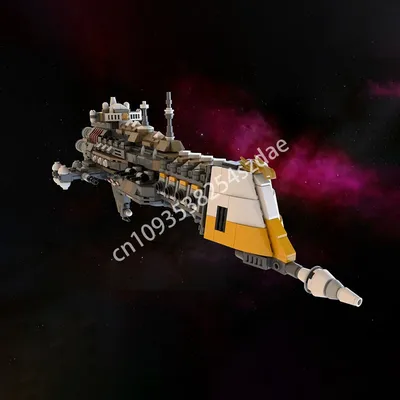 1226PCS MOC Lunar Class Cruiser, WarhammerS 40,000: Battlefleet Gothic GAMES Model Building Blocks Stacking Bricks Creative Image
