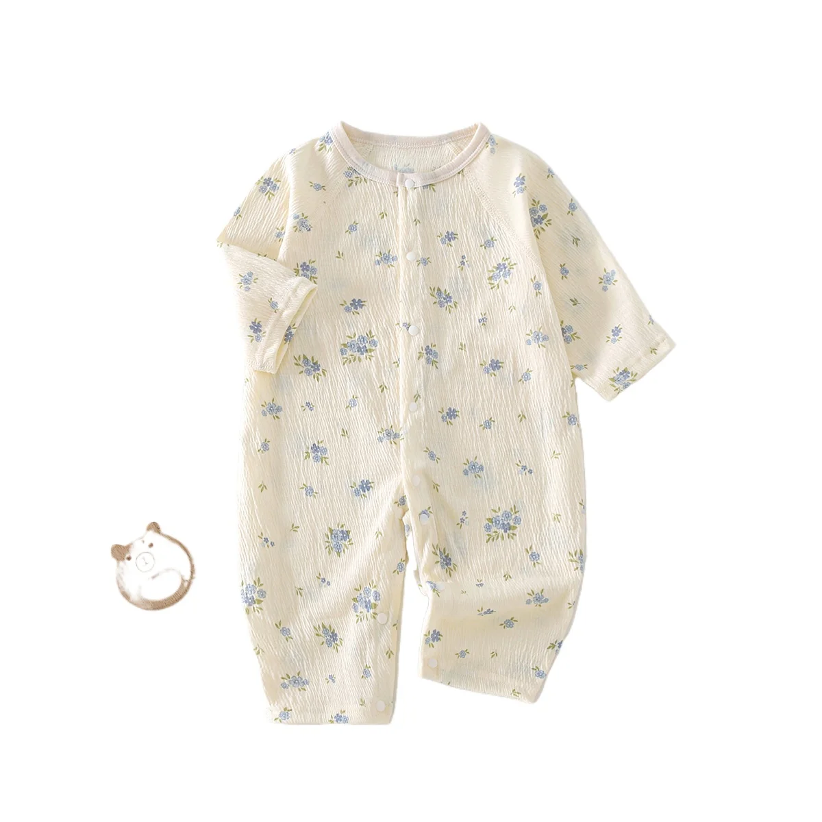 Herbst Kinder Kleidung Baby Kleidung Overall Frühling Baby Tuch klimaanlage Kleidung Neugeborenen Lange ärmeln Krabbeln Pyjamas Image