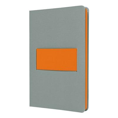 Sigel Notizbuch »Linescape Light Grey/Orange« kariert 5 x 5 mm A5 Image