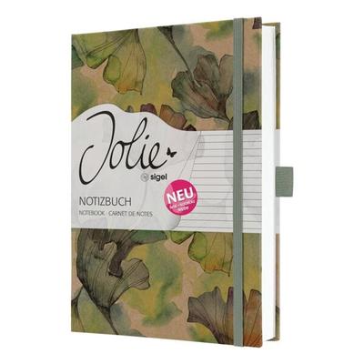 Sigel Notizbuch »Jolie Pure Ginkgo« liniert 8 mm A5 Image