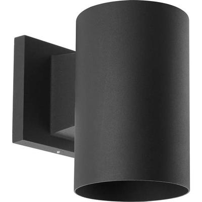 Progress Lighting 109241 - 1 Light Non-Metallic Black Polycarbonate Construction Cylinder Wall Mount Light Fixture (ONE-LIGHT WALL BRACKET (P5712-31))