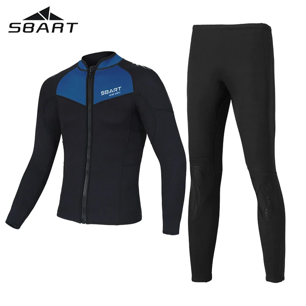 Combinaison de plongée sous-marine 1.5MM, combinaison en néoprène pour pêche sous-marine, Kitesurf, Surf, pêche sous-marine, veste et pantalon, vêtements pour hommes et femmes
