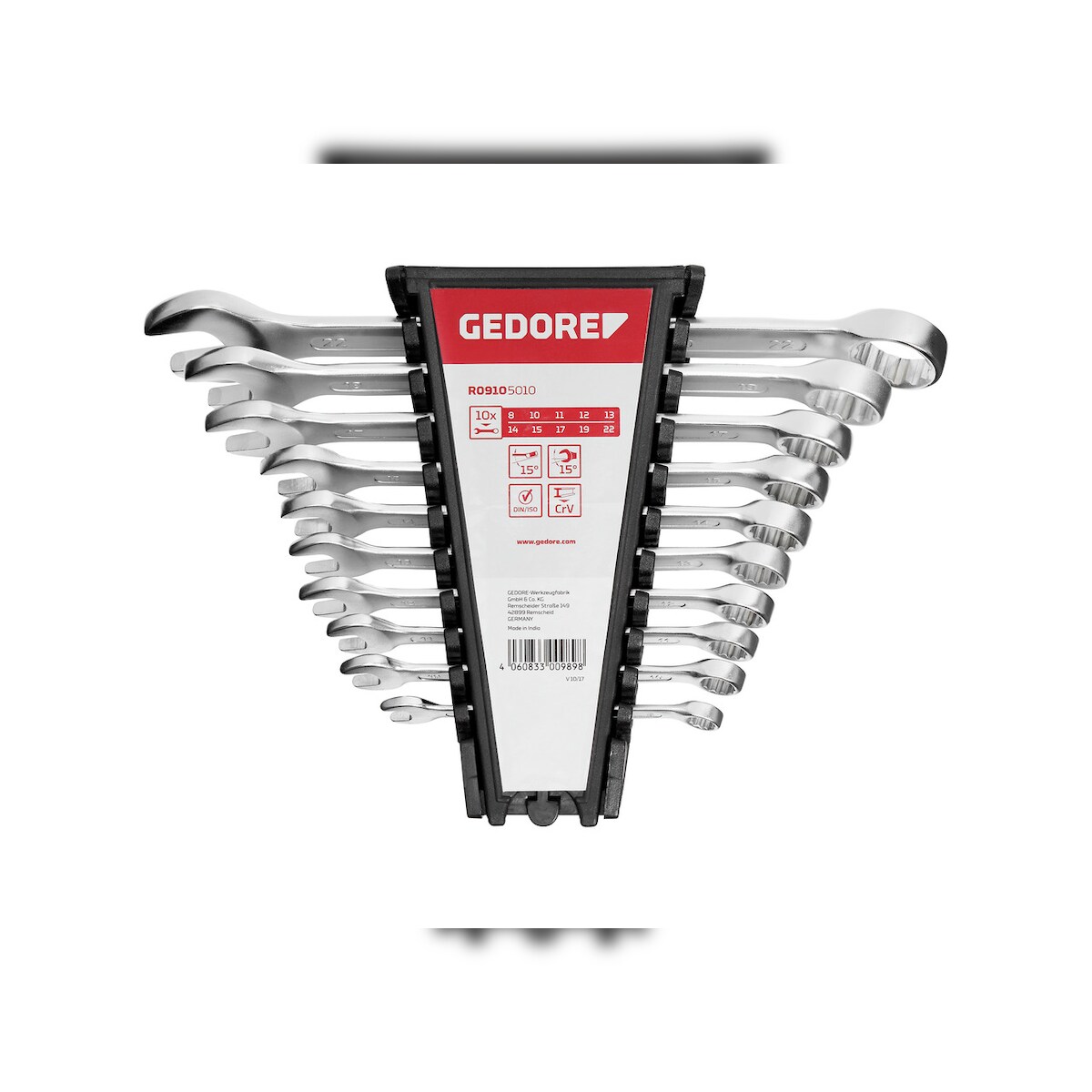 GEDORE red RingmaulschSatz 8-22 mm 10-teilig, R09105010 Image