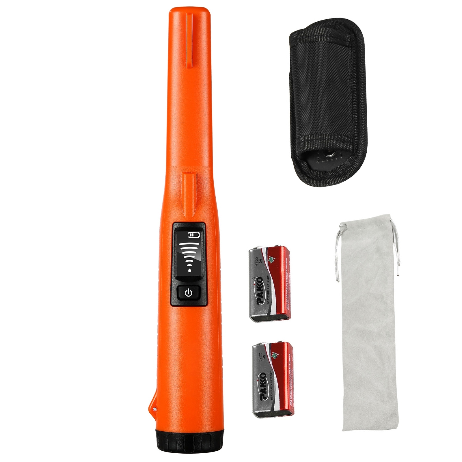 Metal Detector Pinpointer Treasure Hunting Probe with Holster and 9V Battery, for Adults and Kids