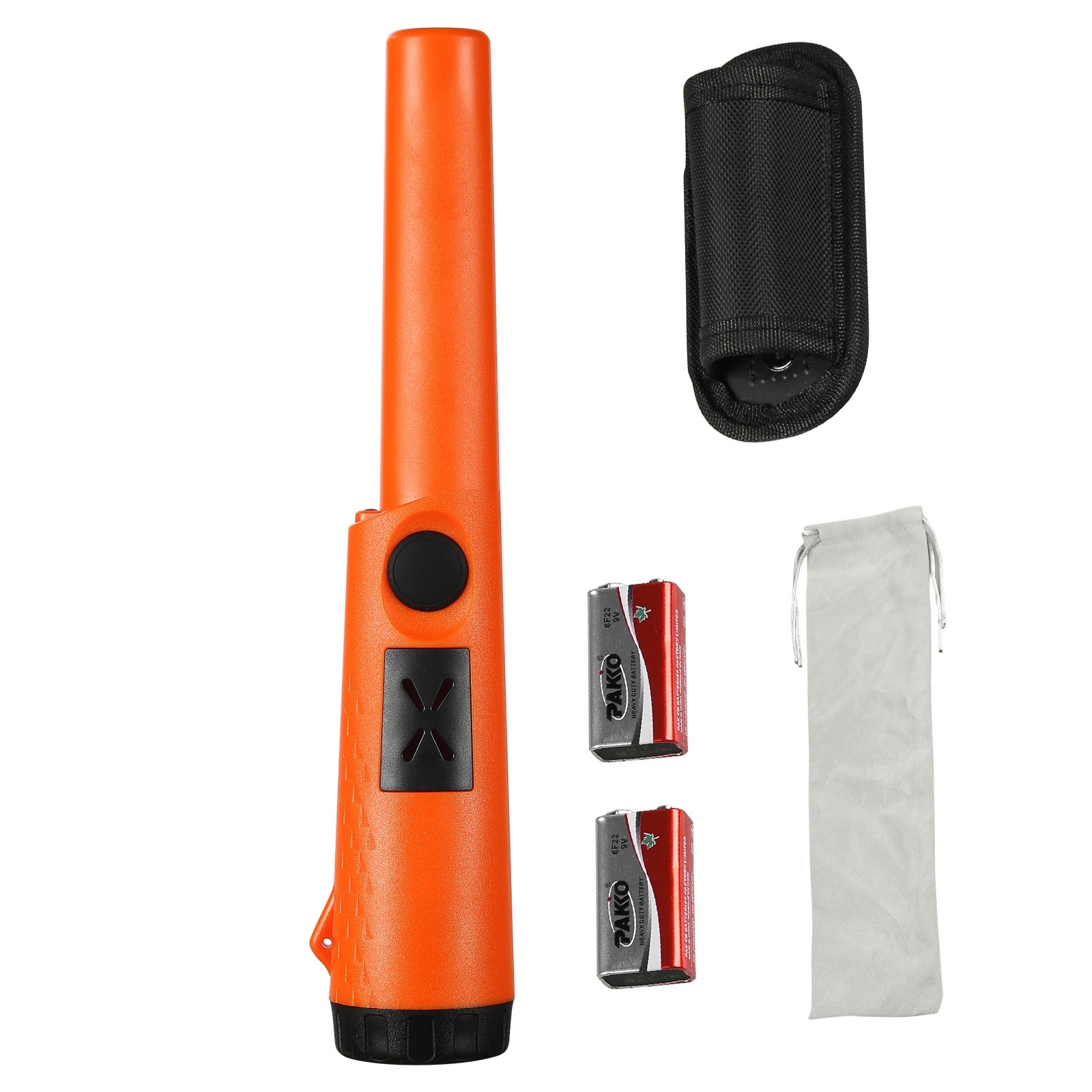 Metal Detector Pinpointer Treasure Hunting Probe with Holster and 9V Battery, for Adults and Kids