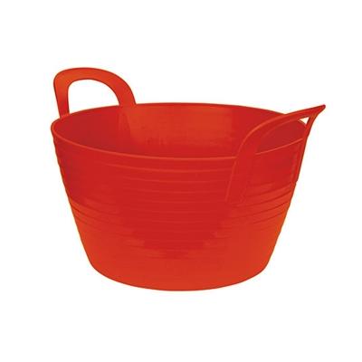 Flexibler Trog FlexBag - Flexi-Eimer, Flexitrog, Flexi Futtereimer, 12 Liter, rot Image