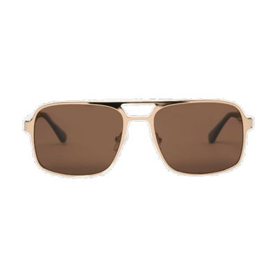 SOHO COPENHAGEN Sonnenbrille 'Soho Urban' Gold Classic w/ Black Gelb Image