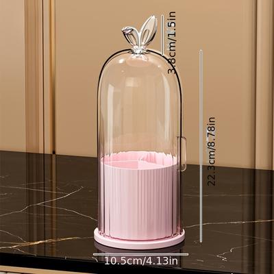 TEMU Multifunctional Desktop Makeup Brush Organizer, Plastic, Transparent, With Lid, Freestanding, Non-electric, Independent, Capacity <3.2 Cubic Feet, Height <27 Inches Image