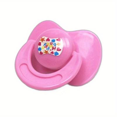 TEMU Realistic Doll Accessory Set - Mixed Color Miniature Pacifier And Bib, Dollhouse Play Simulation Kit