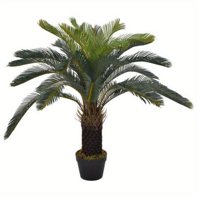 TEMU Künstliche Pflanze Cycas-palme Mit Topf Grün 90 Cm Image