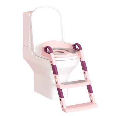 TEMU Toilet Seat With Stairs Step Toilet, Training Toilet Seat Easy-clean Folding Training Seat With Step Stool Ladder - Comfortable, Non-slip Mat For Image