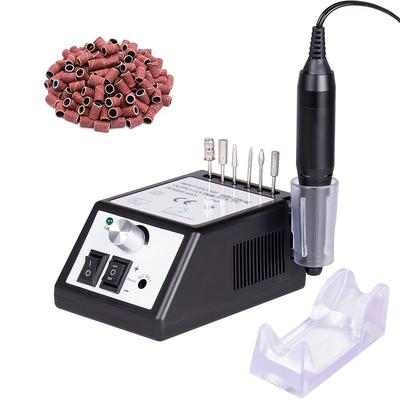 TEMU Professional Acrylic Nail Set With 20000rpm Electric Nail Drill For Nail Filing, Suitable For Gel Nail Polish Removal, With 1 Pack Of Sanding Bands. Image