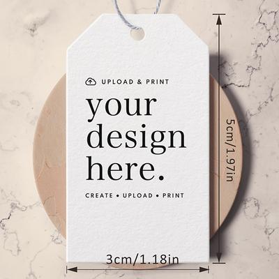 TEMU Custom Perforated Hanging Tags, Personalized Minimalist Art Signs Commercial And Home Decor Image