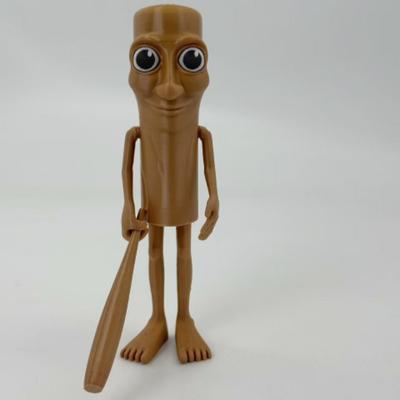 "TEMU ""tung Tung Tung Sulhur"" 3d Printed Wooden - Collectible Decor With Design, Home Or Office, Novelty Meme Gift, Office Decoration | Whimsical Decor | Articulated Figur"