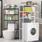 Bathroom Storage Organizer Shelf Washing Machine Shelf Carbon Steel Toilet Storage Rack Standing Bathroom Organizer Shelves