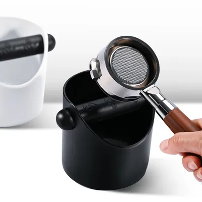 Coffee Knock Box For Grind Waste Grounds Dump Anti-slip Pad Shock-Absorbent With Removable Bar Espresso Maker Cafe Barista Tools