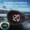 KWHUD Hud GPS Digital Car Speedometer Dashboard Speed Meter Heads Up Display with Time Clock Compass Car Electronics Accessories