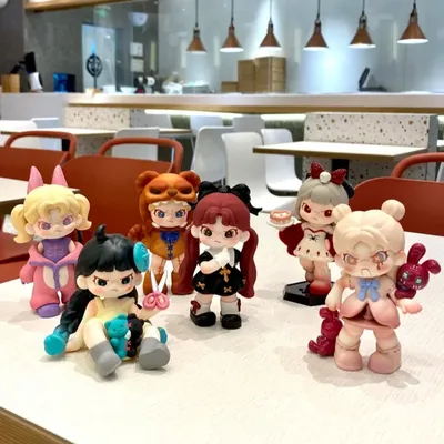 New Blind Box Genuine Dora 6 Generation Ideal World Series Anime Cute Action Figure Surprise Guess Mystery Box Birthday Toy Gift