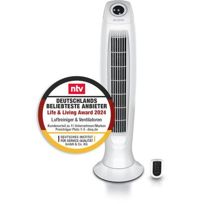 Turmventilator, Säulenventilator inkl. Fernbedienung, osziellierend, leise, Ventilator mit Timer & Image