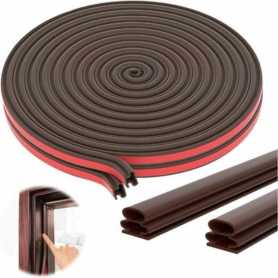 Jalleria - 10 mm x 12 mm 1 m selbstklebende Gummi-Türfensterdichtung, Antikollisionsdichtung, Image