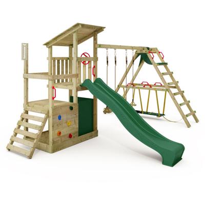 Fatmoose - Spielturm Klettergerüst FruityForest mit SurfSwing & Rutsche, Kletterturm mit Image