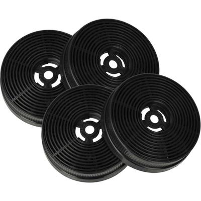 Vhbw - 4x Aktivkohlefilter kompatibel mit Respekta ch 33060 wb, ch 21060 wb, ch 33060 sb, ch 21060 Image