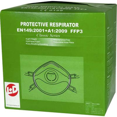 Leipold Doehle 26184 Feinstaubmaske mit Ventil FFP3 d 10 St. en 149:2001, en 149:2009 din 149:2001, Image