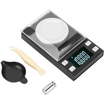 Crediri Digitale elektronische Waage, 0,001 g, hochpräzise, tragbare Mini-LCD-Digitalwaage für