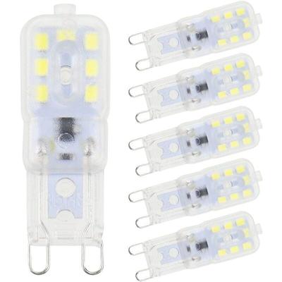 Ersandy - Stück G9 LED-Leuchtmittel, kaltweiß, 5 w, 6500 k, flimmerfrei, Halogen-LED-Ersatz, Image