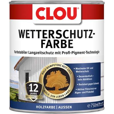 Clou - Wetterschutzfarbe 750 ml steingrau Holzschutzfarbe für Aussen Image