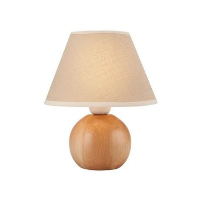 Lamkur Lighting - Lamkur Tischlampe mit Schirm natur, 1x E27 Image