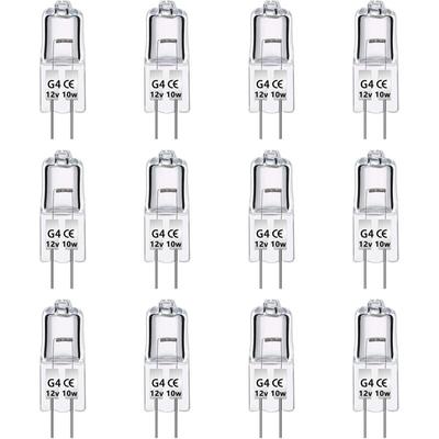 12er-Pack G4-Halogenlampen 12 v 10 w, dimmbar, Warmweiß 2700 k, 140 lm, Image
