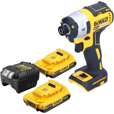 Dcf 887 D2 Akku Schlagschrauber 18 v 205 Nm 1/4' Brushless + 2x Akku 2,0 Ah + Ladegerät - Dewalt Image